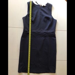 Loft blue/grey sleeveless dress size 14